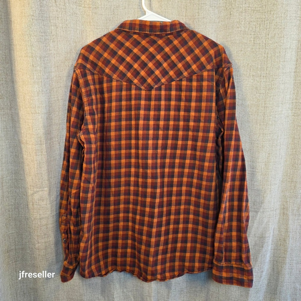 Moonshine Spirit Flannel Pearl Snap Shirt Mens XL Plaid Flannel Lot/2 Pearl Snap - Picture 10 of 11